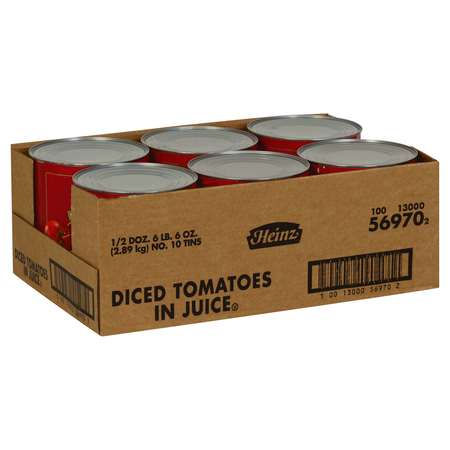 HEINZ Diced Tomato In Juice 102 oz., PK6 10013000569702